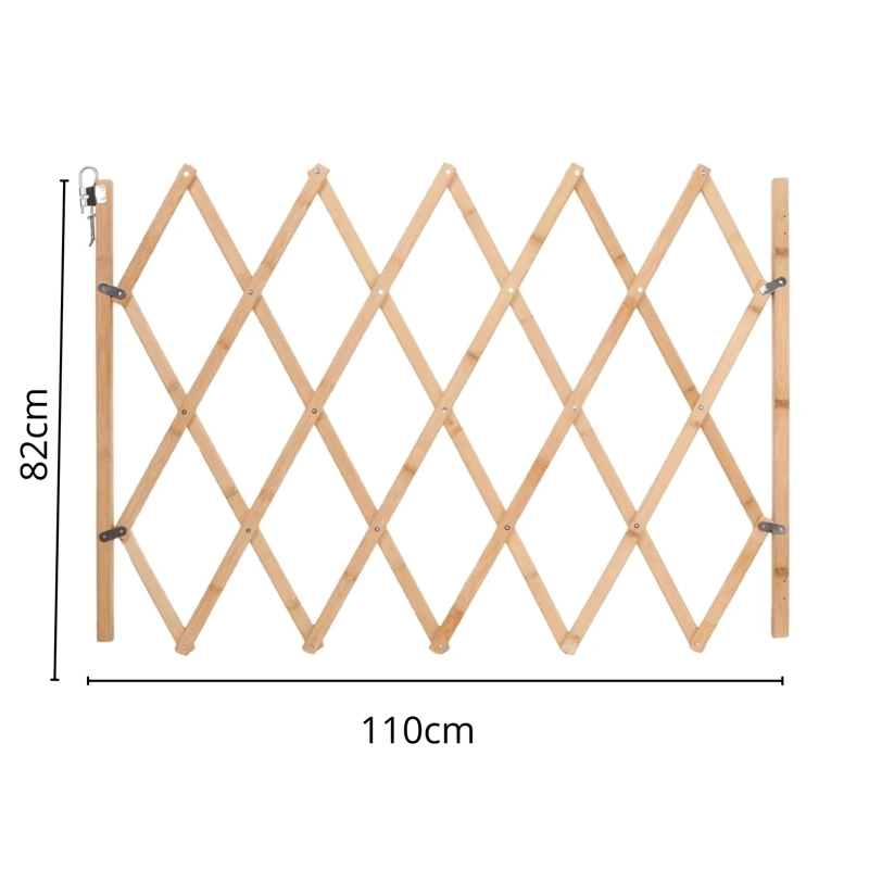 PUERTA MADERA PERRO CRUSEC PLEGABLE VALLA SEGURIDAD - 2
