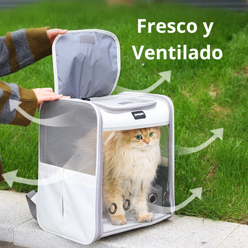 MOCHILA TRANSPORTADORA PERROS GATOS M1 BOLSO PASEO CRUSEC - 7
