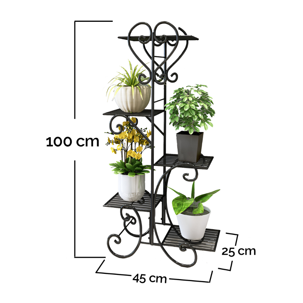 SOPORTE DE 5 NIVELES PARA MACETAS PLANTAS DECORATIVO - 3