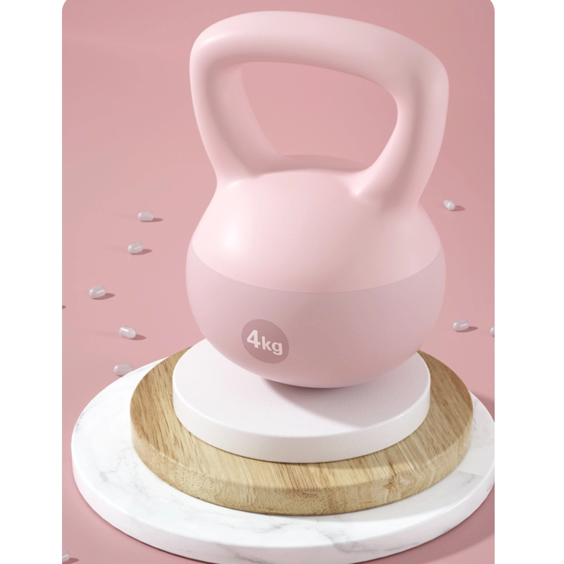 PESA RUSA SUAVE KETTLEBELL BASE DE GOMA ARENA DE HIERRO 4 A 12 KG - 2