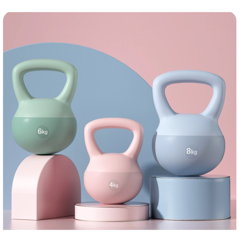 PESA RUSA SUAVE KETTLEBELL BASE DE GOMA ARENA DE HIERRO 4 A 12 KG - 3