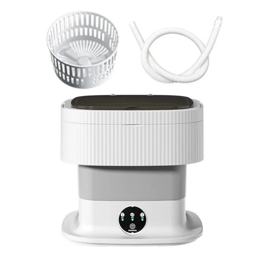 MINI LAVADORA PORTATIL 2KG POR LAVADO AUTOMATICA GRIS - 2