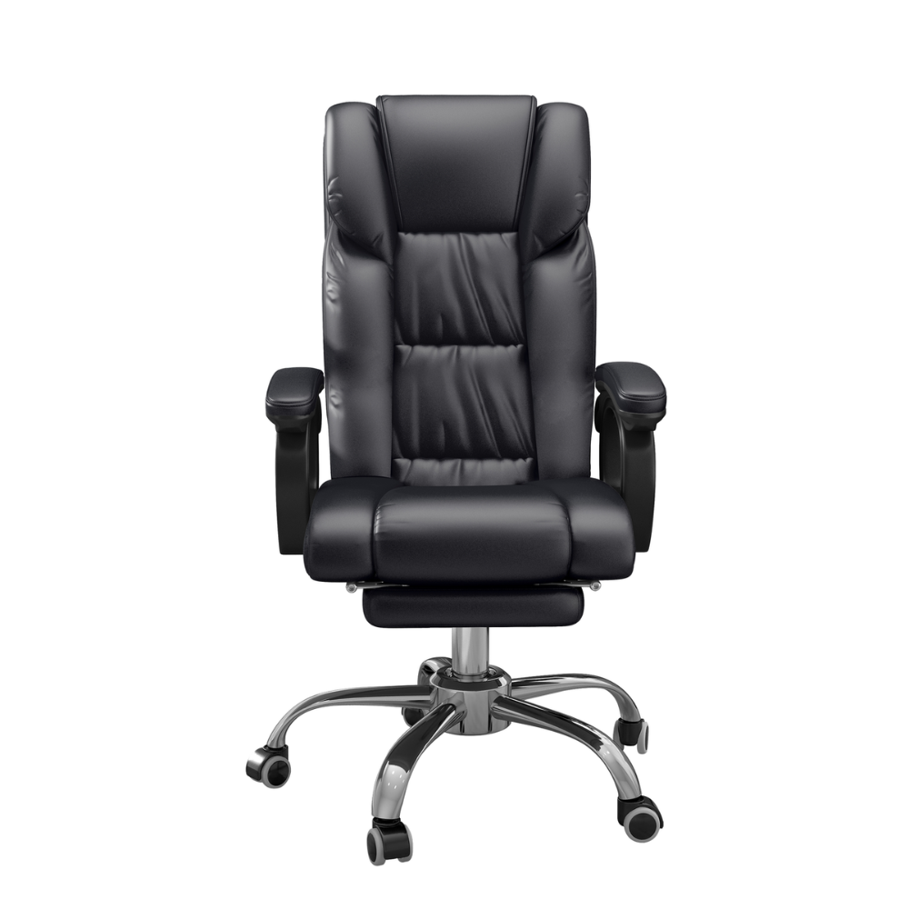 SILLÓN EJECUTIVO DE CUERO PU RECLINABLE REPOSAPIÉS RECLINABLE - 3
