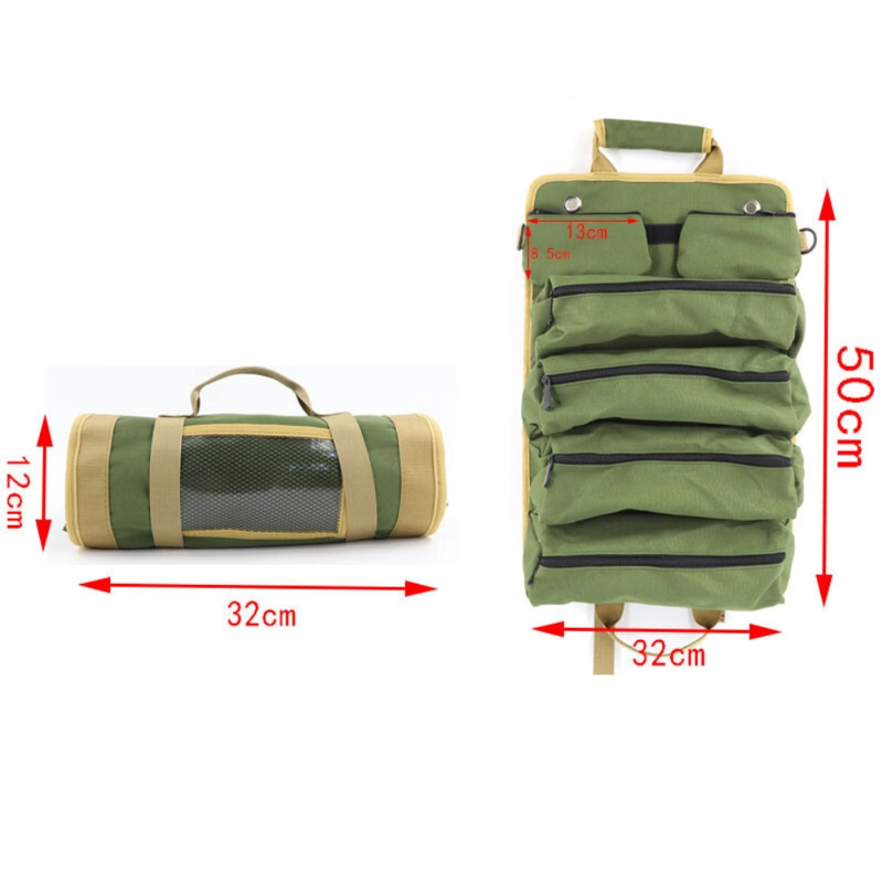 BOLSO ORGANIZADOR HERRAMIENTAS ENRROLLABLE DE 5 ESTUCHES - 7