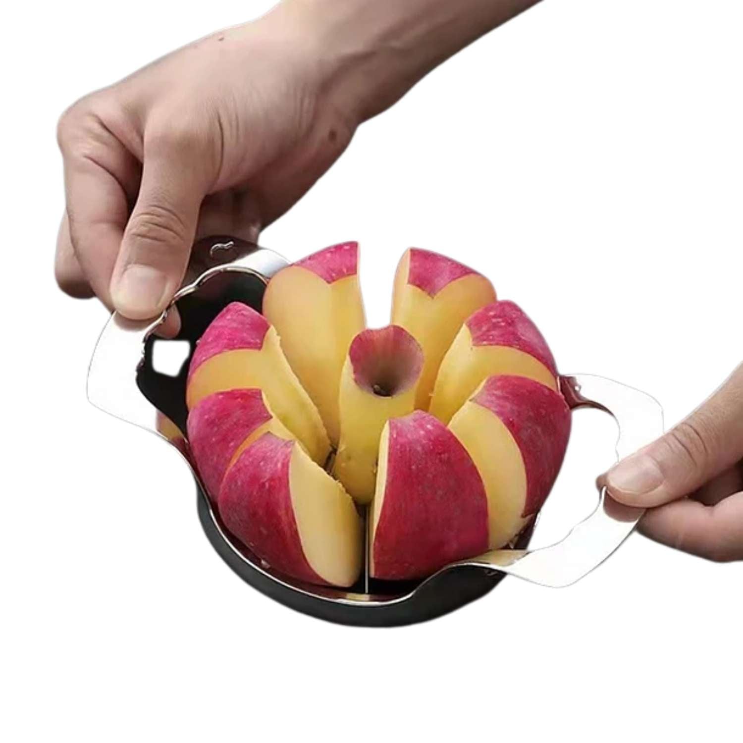 CORTADOR DE MANZANAS DE ACERO INOXIDABLE DELUXE 10.5X15CM - 1