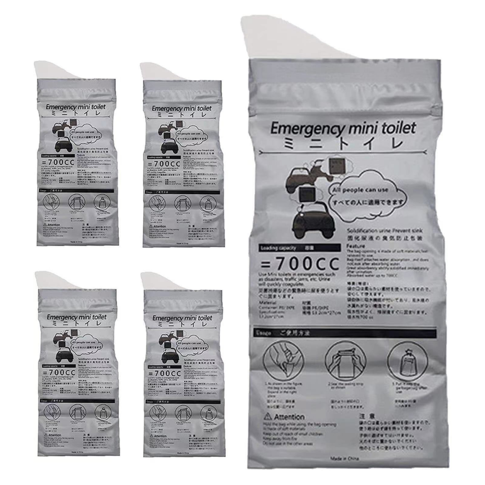 PACK 10 BOLSA PARA ORINAR VÓMITO DESECHABLE VIAJES 700 ML - 2