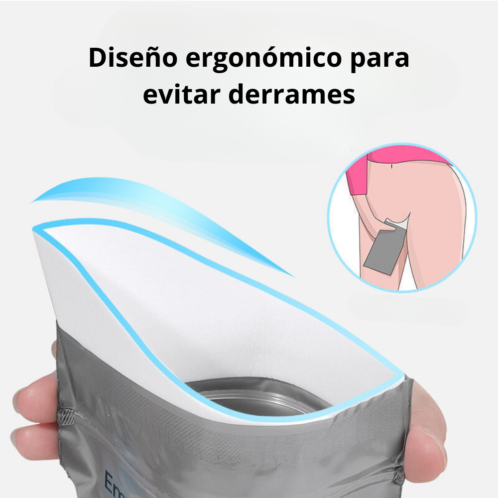 PACK 10 BOLSA PARA ORINAR VÓMITO DESECHABLE VIAJES 700 ML - 3