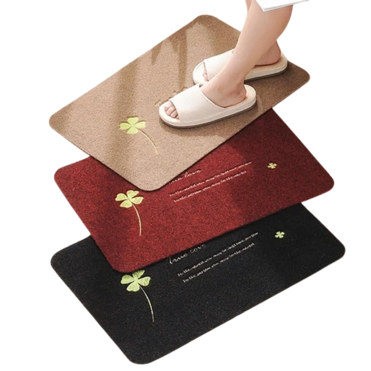 PACK 24 ALFOMBRAS CRUSEC M1 CLÁSICA TRADICIONAL PISO LIMPIAPIES COLORES SURTIDOS 50 X 80 CM - 1