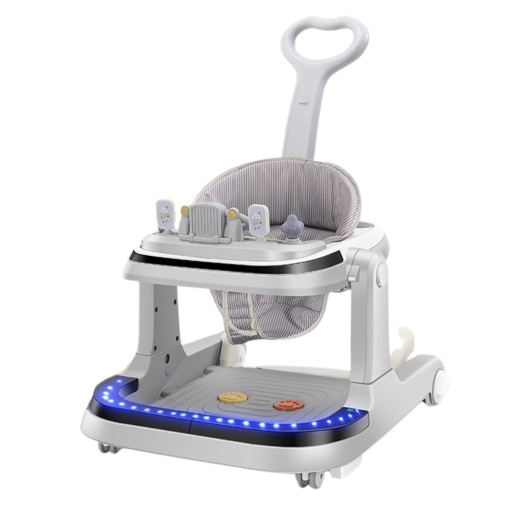 ANDADOR PLEGABLE CON PEDAL MUSICAL LUCES Y MESITA COMEDOR - 1