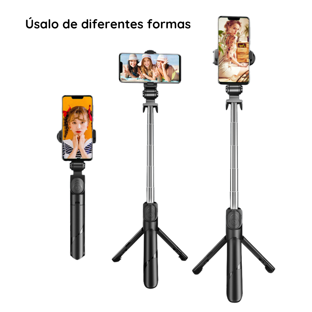ESTABILIZADOR CRUSEC M1 TRÍPODE SELFIE STICK MANDO BLUETOOTH - 4