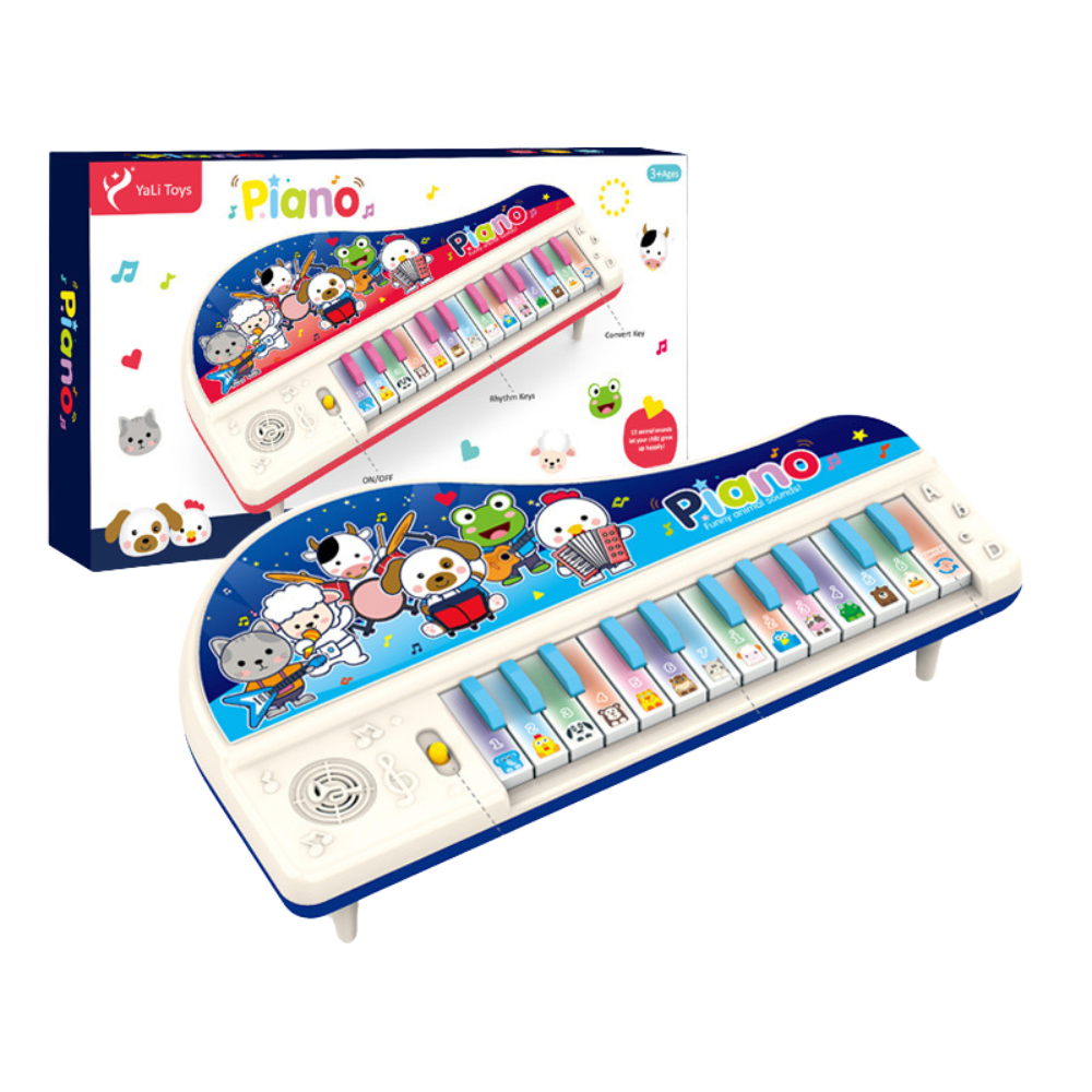 PIANO CRUSEC INFANTIL MUSICAL ANIMALES LUCES Y MELODÍAS INTERACTIVO M1 - 1