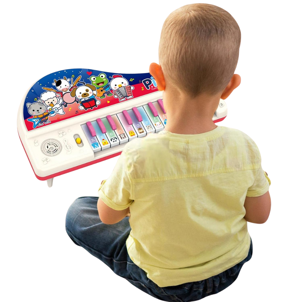 PIANO CRUSEC INFANTIL MUSICAL ANIMALES LUCES Y MELODÍAS INTERACTIVO M1 - 1