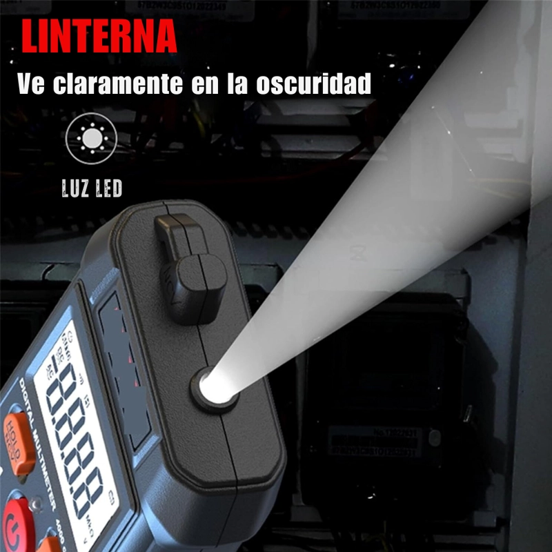 TESTER MULTÍMETRO DIGITAL INTELIGENTE AMPERAJE Y VOLTAJE T1 - 5