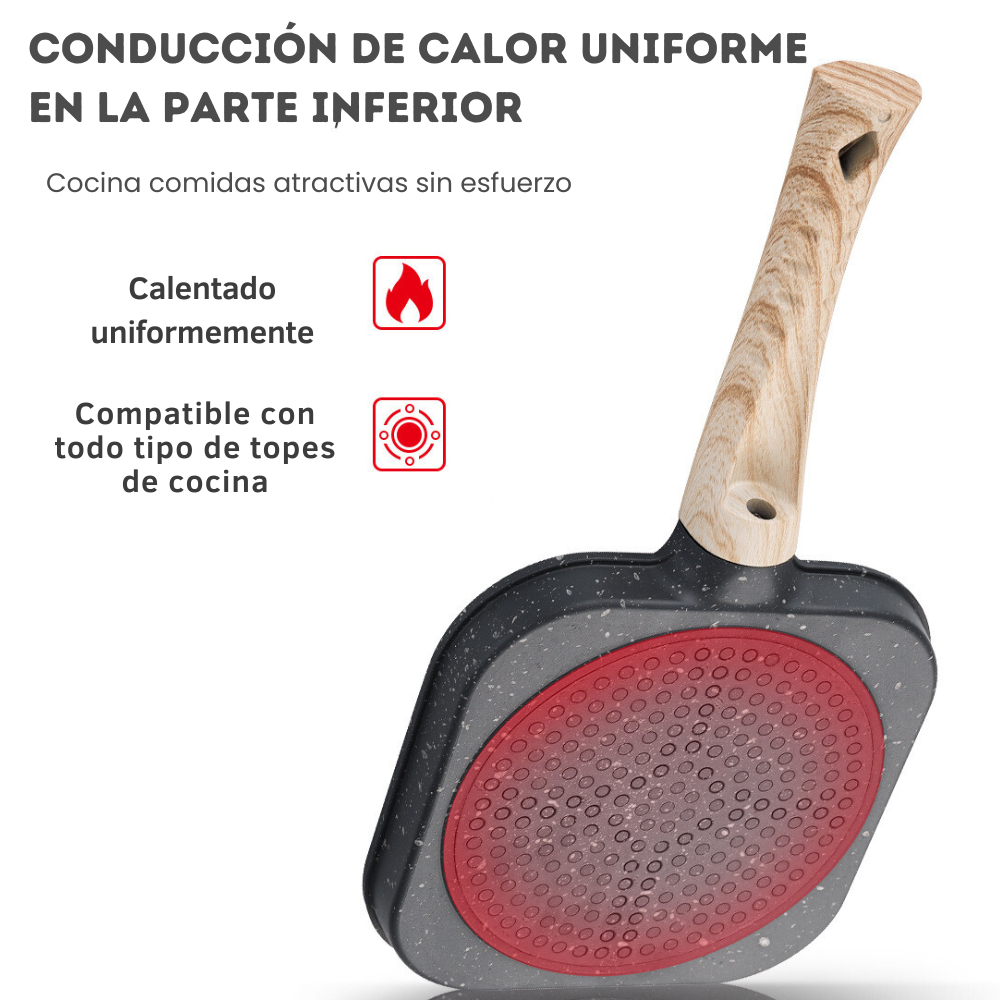 SARTÉN ANTIADHERENTES COMIDAS VARIADAS 4 ESPACIOS - 2