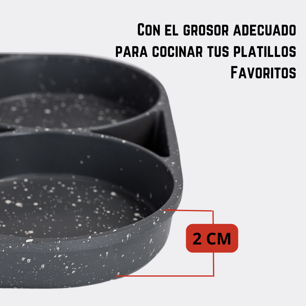 SARTÉN ANTIADHERENTES COMIDAS VARIADAS 4 ESPACIOS - 4