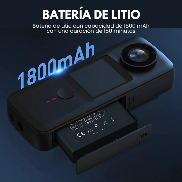 CAMARA FILMADORA 4K WIFI RESISTENTE AL AGUA - 6