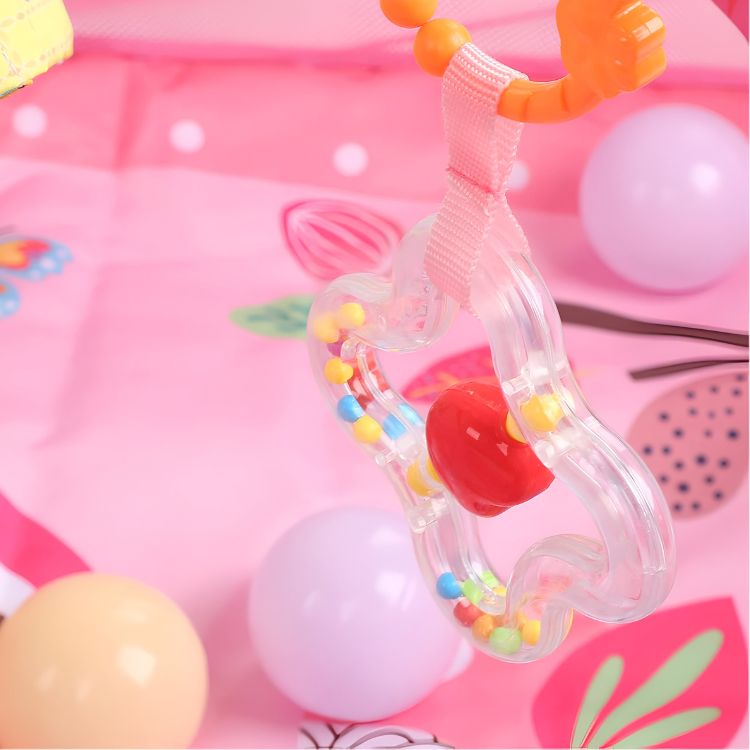 GIMNASIO INTERACTIVO TAPETE PISCINA PELOTAS PARA BEBE - 4