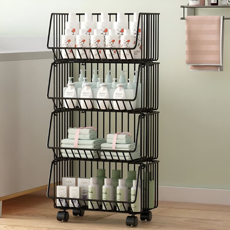 ESTANTE ORGANIZADOR CRUSEC M1 ARMABLE COCINA MULTIUSO 4 NIVELES METAL - 3
