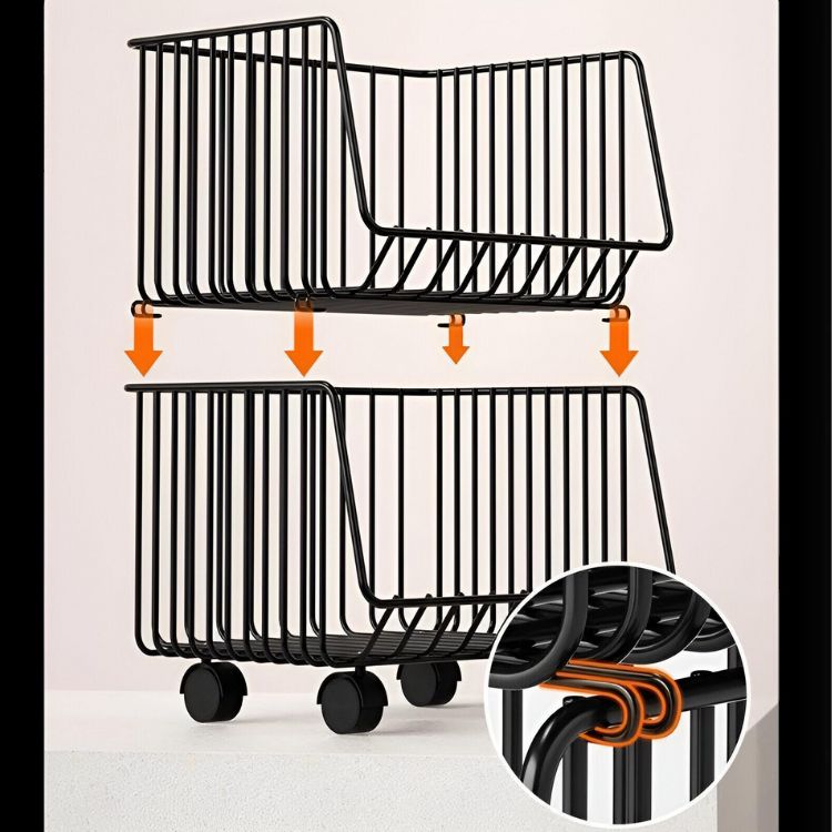 ESTANTE ORGANIZADOR CRUSEC M1 ARMABLE COCINA MULTIUSO 4 NIVELES METAL - 5