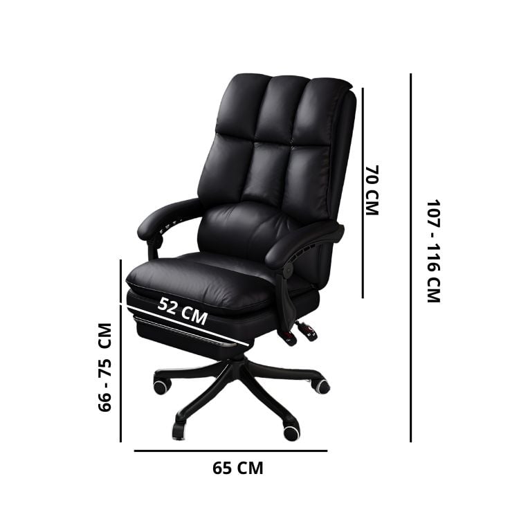 SILLA ESCRITORIO CRUSEC M1 ACERO INOXIDABLE YT-211 GIRATORIA ACOLCHADA OFICINA EJECUTIVA - 2