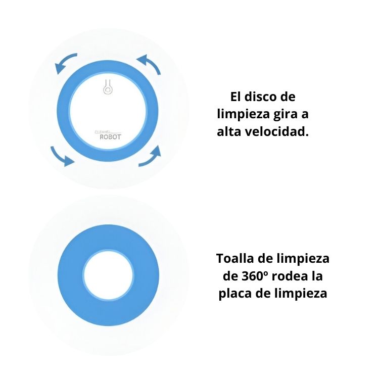 ROBOT LIMPIADOR MOPA AUTOMATICO TRAPEADORA SMART ELEGANTE - 4