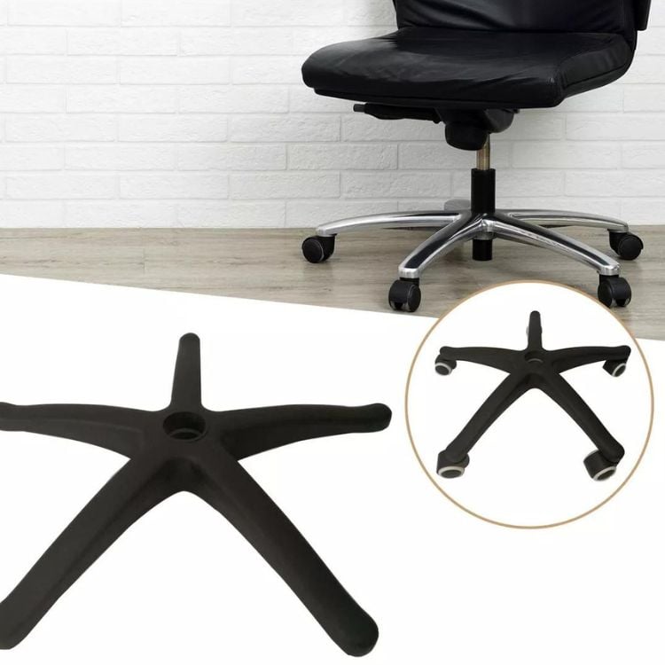 BASE SILLA CRUSEC M1 NEGRO 5 PATAS REPUESTO GIRATORIA ERGONOMICA - 2