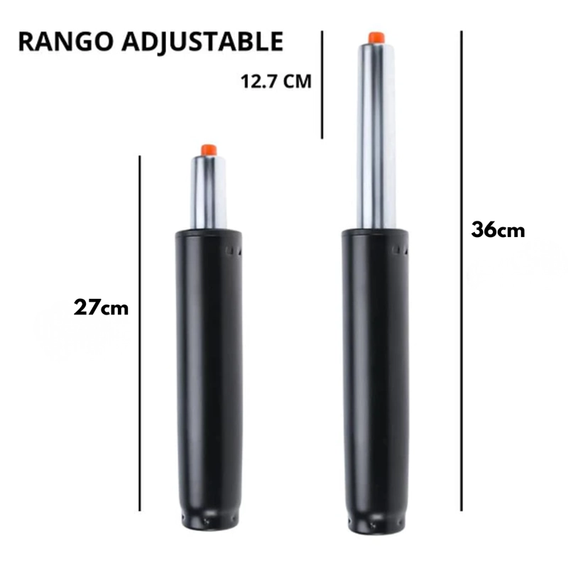 PISTON SILLAS CRUSEC M1 NEGRO GIRATORIA RECLINABLE CLASE 3 ACCESORIO - 3