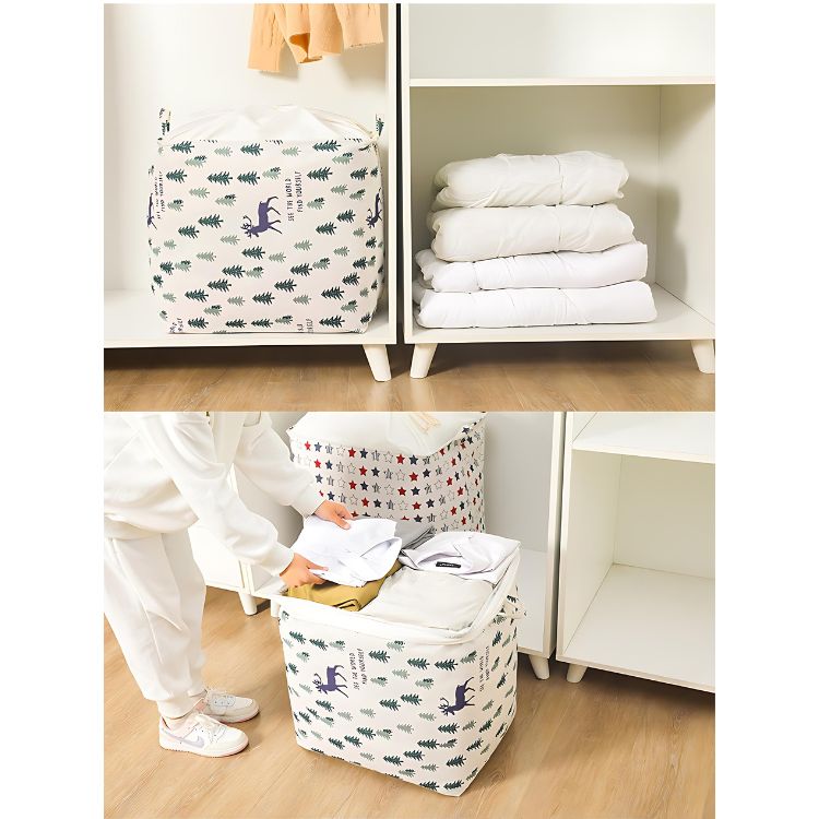 CESTA DE ALMACENAMIENTO PLEGABLE ROPA HOGAR - 4