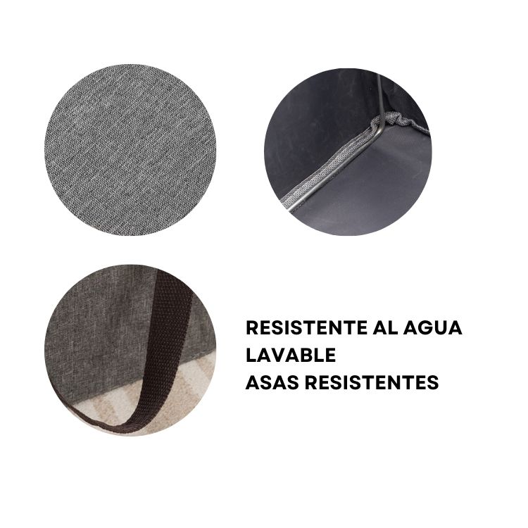 PACK 3 CESTAS ORGANIZADORA ALMACENAMIENTO DE ROPA HOGAR - 3