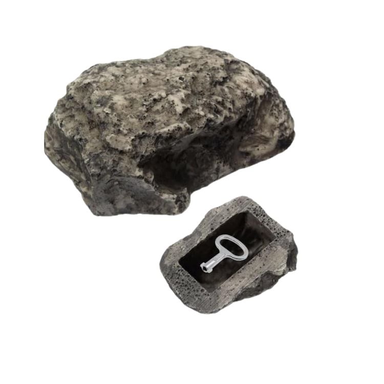 CAJA CRUSEC M1 ESCONDITE LLAVES SEGURO CAMUFLAJE FORMA PIEDRA - 1
