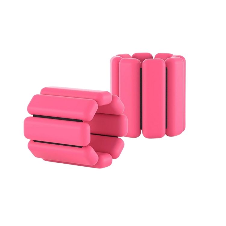 PACK 2 PULSERAS CRUSEC ACERO INOXIDABLE / SILICONA 1 KG DE ENTRENAMIENTO SOPORTE DE PESO 500GR - 1