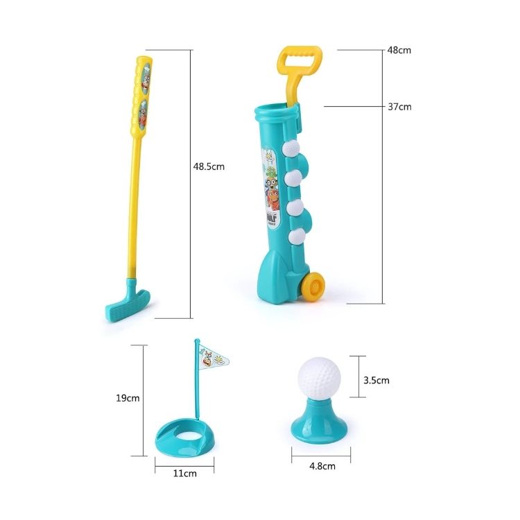 SET CRUSEC DE MINI GOLF PARA NIÑOS JUEGO INFANTIL INTERACTIVO - 2