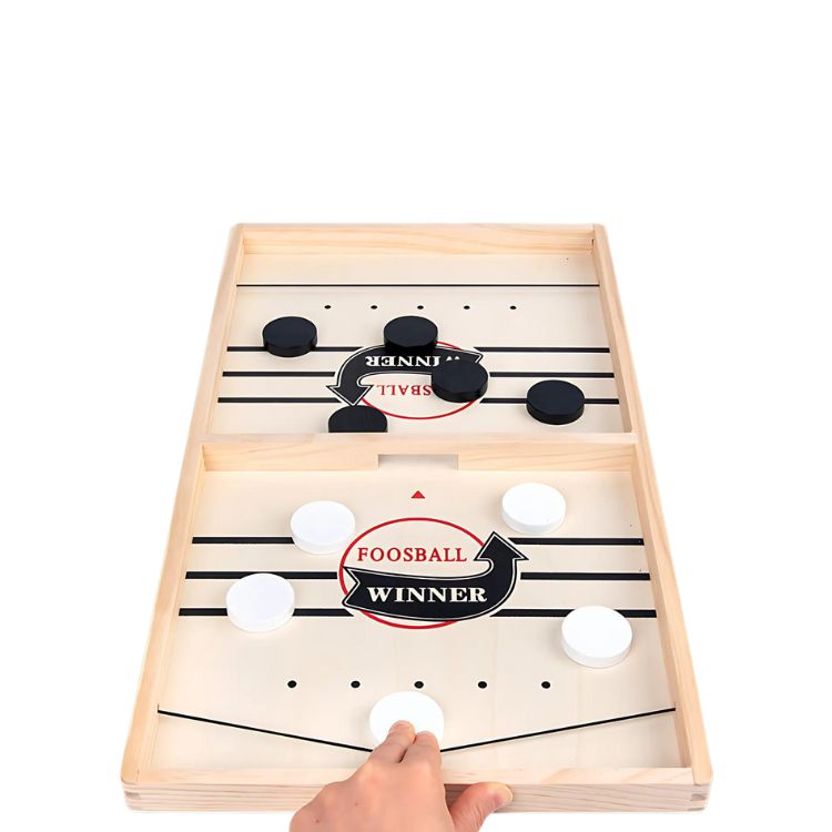 HOCKEY MESA CRUSEC JUEGO TABLERO MADERA DIDÁCTICO - 1