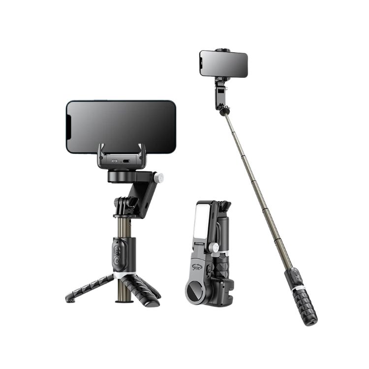 SOPORTE CRUSEC M1 ESTABILIZADOR PARA TELÉFONO CELULAR SELFIE STICK TRIPODE - 1
