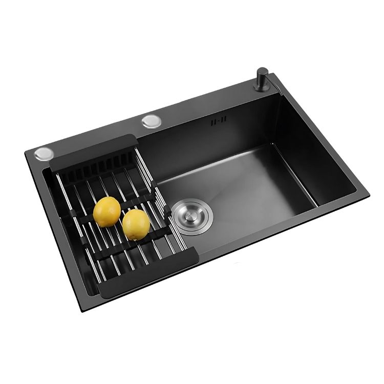 LAVAPLATOS MATE ACERO INOXIDABLE 44x28 ENCASTRE - 1