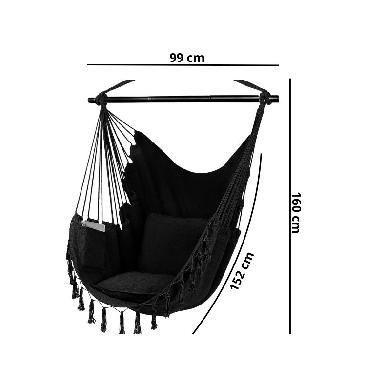 SILLA CRUSEC M1 HAMACA COLGANTE ELEGANTE ESTILO BOHO MODERNA - 3