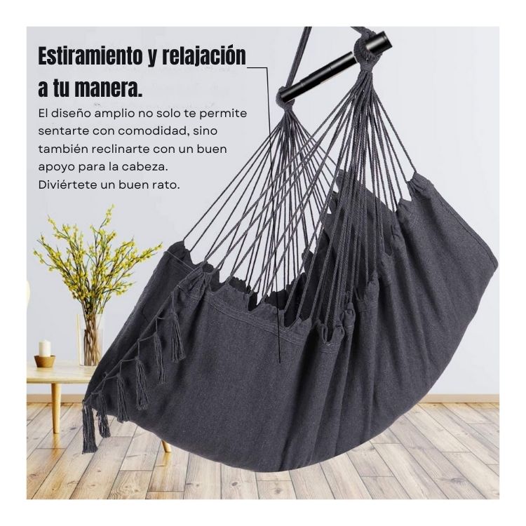 SILLA CRUSEC M1 HAMACA COLGANTE ELEGANTE ESTILO BOHO MODERNA - 4