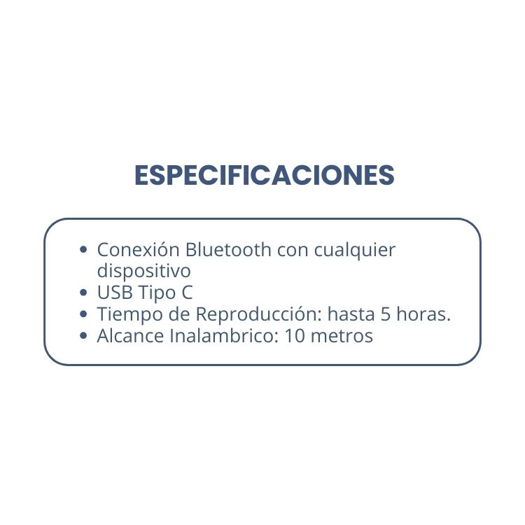 AUDIFONOS TOUCH INALAMBRICOS CLIP CON REDUCCION DE RUIDO - 5