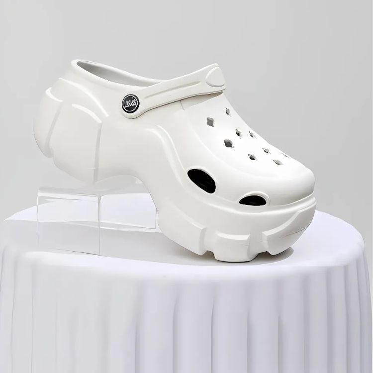 CROCS MUJER CRUSEC BLANCO ZUECO CALZADO FEMENINO DE SUELA GRUESA - 2