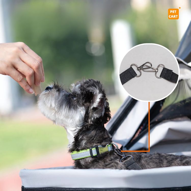 COCHE PARA MASCOTAS RAZA PEQUEÑA PLEGABLE 20KG - 5