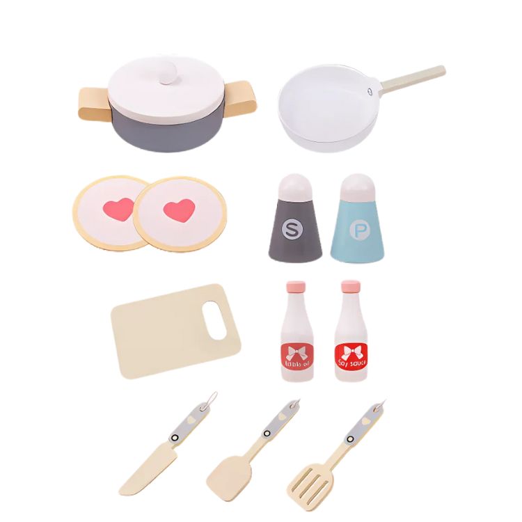 JUEGO SET DE COCINA+UTENSILIOS DE MADERA - 3