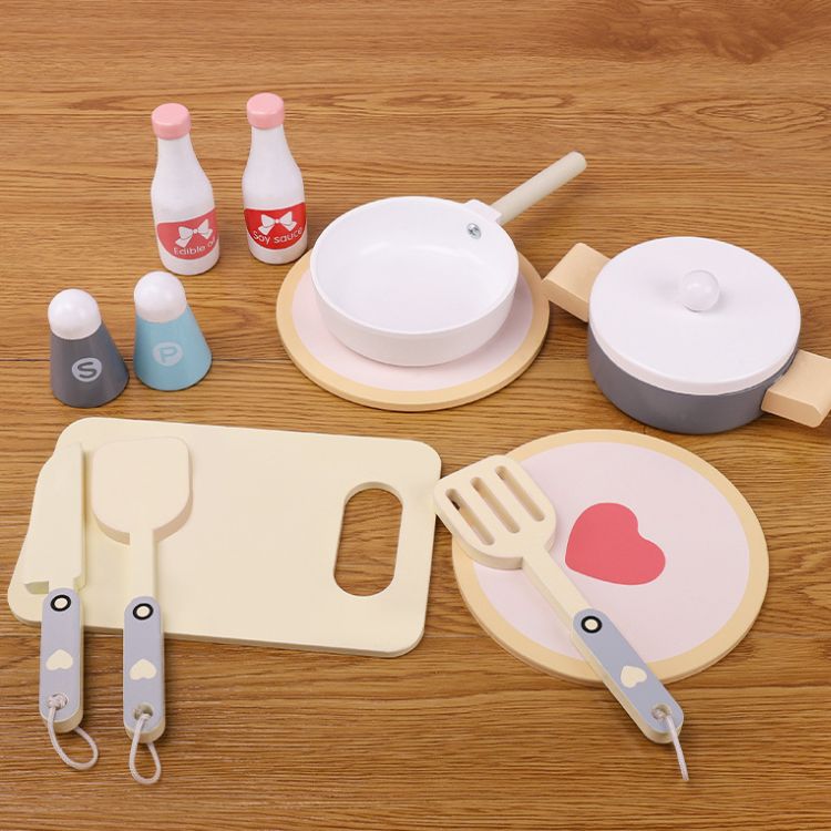 JUEGO SET DE COCINA+UTENSILIOS DE MADERA - 4