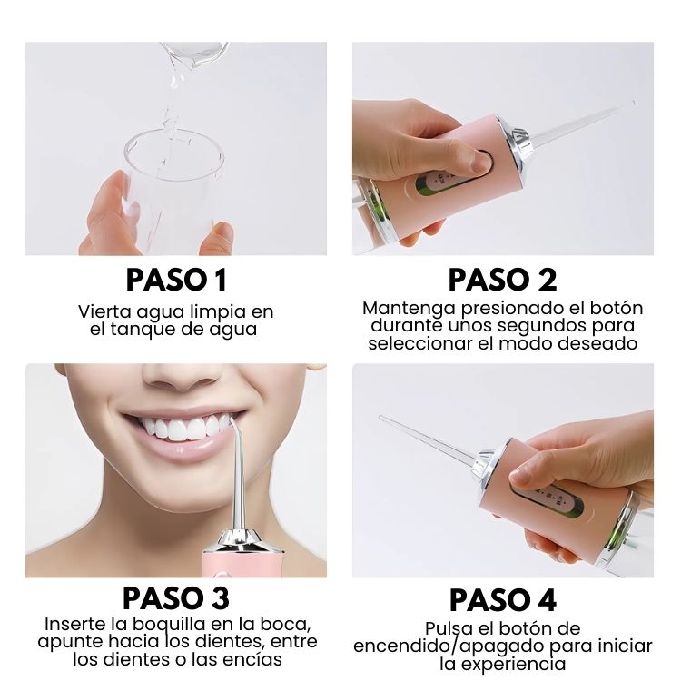 LIMPIADOR DENTAL PORTATIL USB IRRIGADOR BUCAL - 4