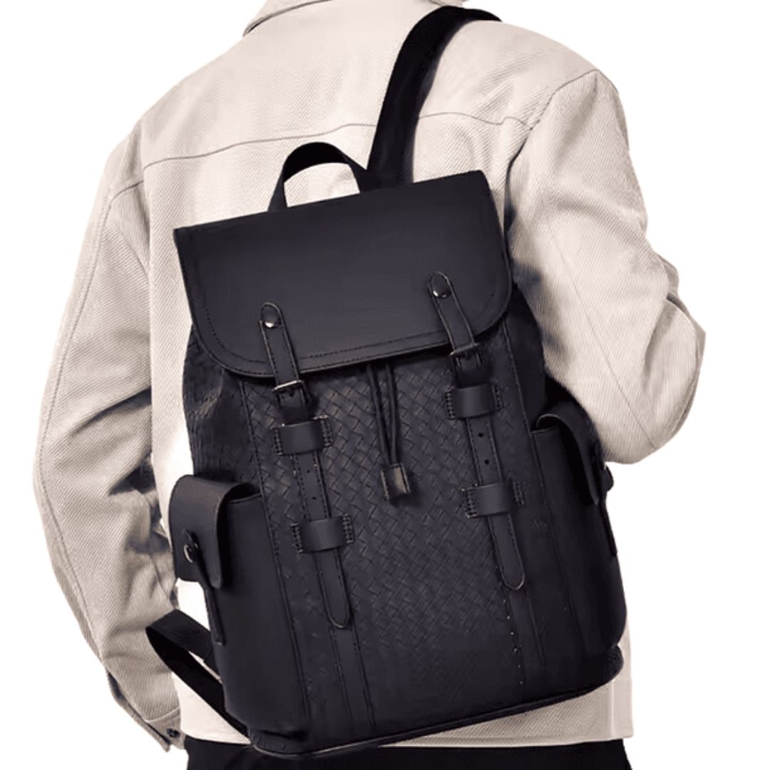 Mochila De Cuero Sintético Impermeable Viajes Universidad Trabajo - 2
