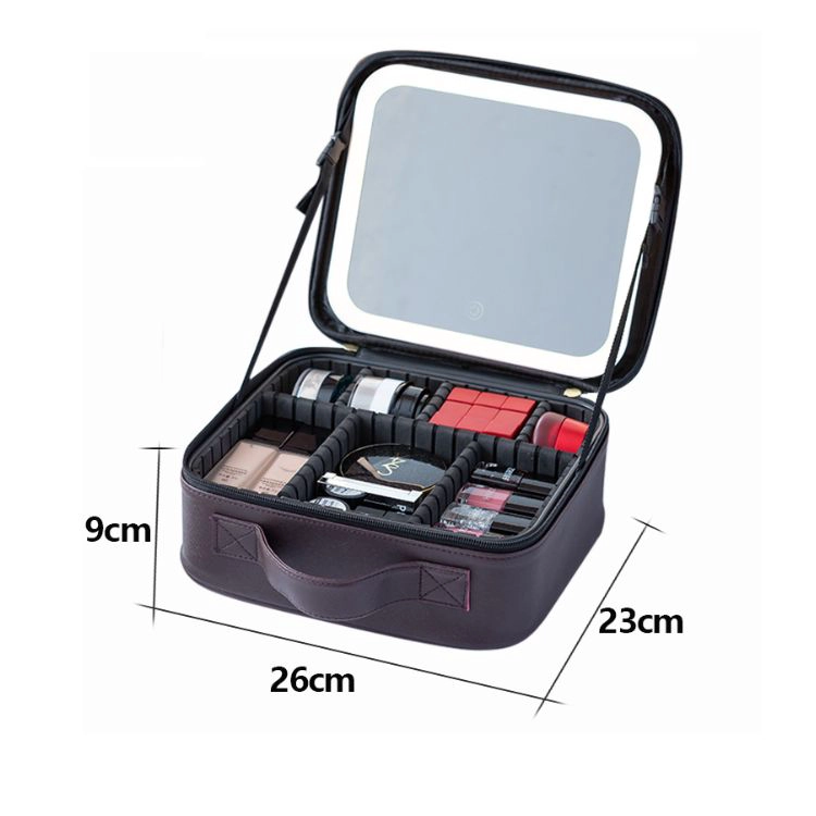 COSMETIQUERO CON ESPEJO LUZ LED COMPARTIMIENTOS - 2