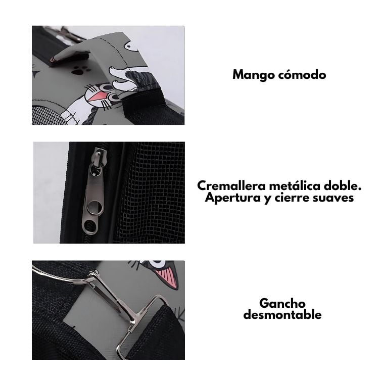 BOLSO PERROS Y GATOS CRUSEC TRASLADO RAZA PEQUEÑA - 5