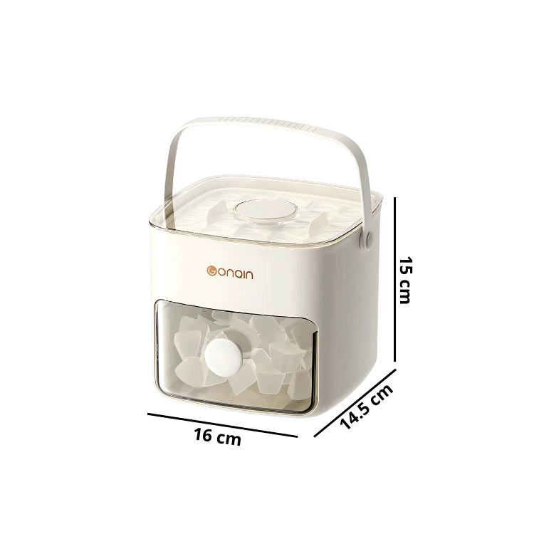 NEVERA PORTATIL CUBETA 24 HIELOS CON DISPENSADOR - 2