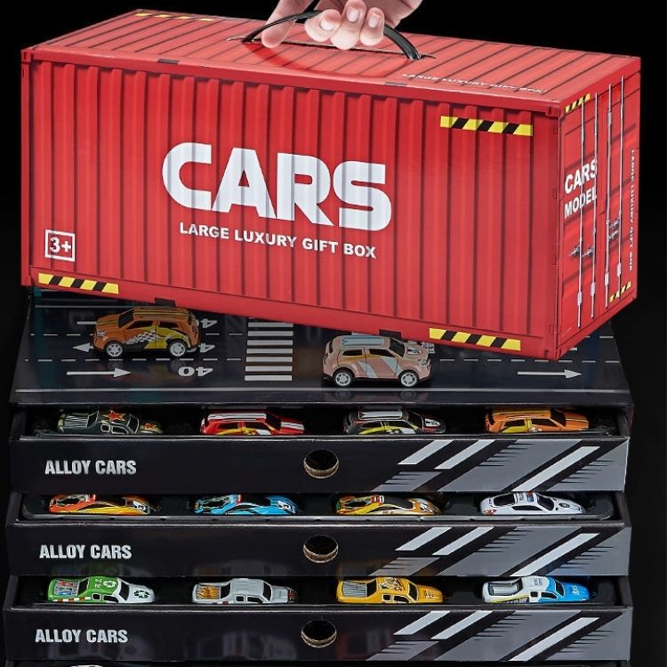 AUTO CRUSEC PAQUETE 48 PEQUEÑOS CON CONTAINER NIÑOS - 5