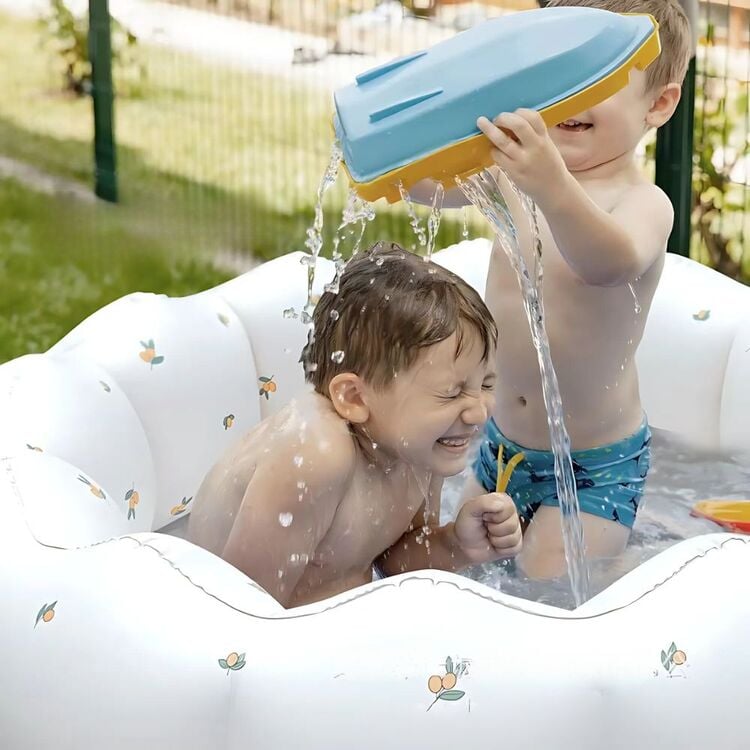 PISCINA INFLABLE BEBES UNISEX TRANSPORTABLE AGUA O PELOTAS - 3