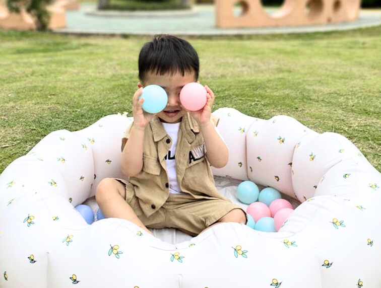 PISCINA INFLABLE BEBES UNISEX TRANSPORTABLE AGUA O PELOTAS - 6